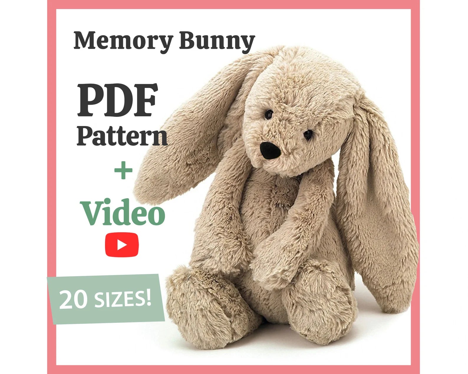 Memory Bunny Sewing Pattern